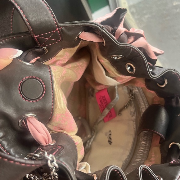 Juicy Couture Pink and Brown Tote Bag - Picture 11 of 13